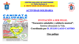 "Invitación a ser feliz", encuentro solidario 
