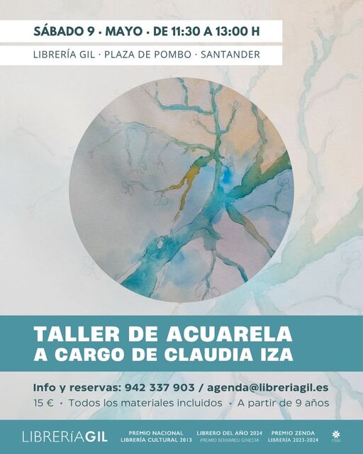 Taller de acuarela a cargo de Claudia Iza