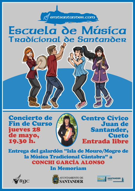 Concierto de fin de curso de la Escuela de Música Tradicional de Santander