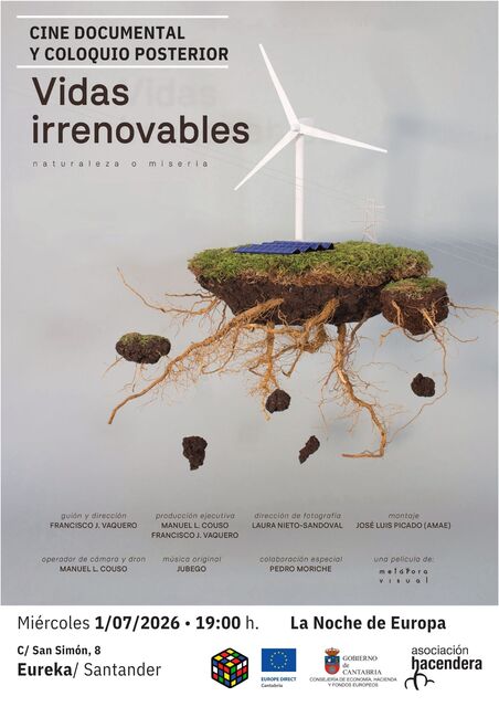 Proyección del documental "Vidas Irrenovables" y coloquio con la Asociación Hacendera