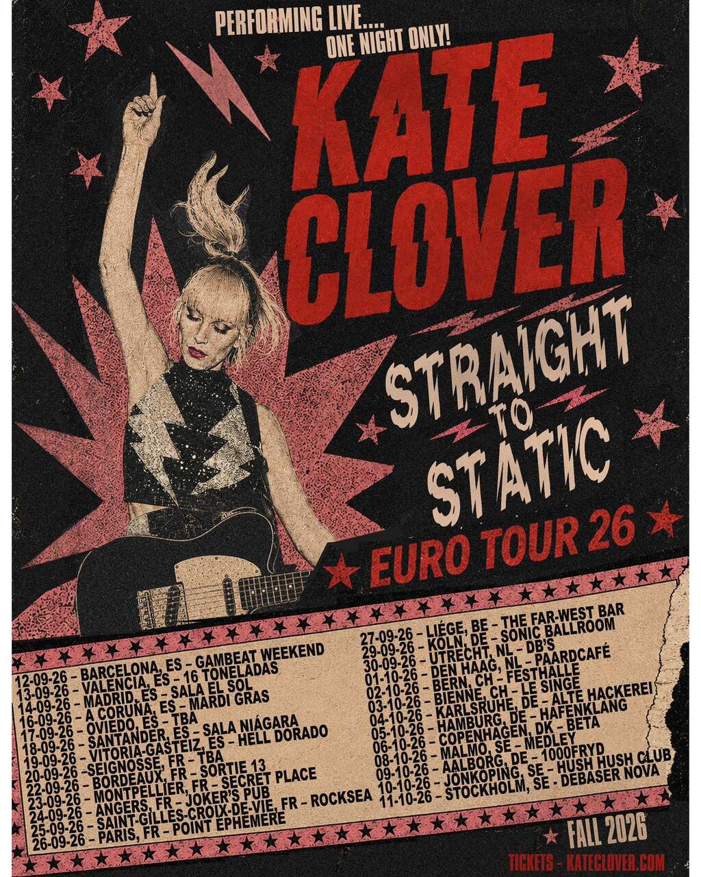 Kate Clover regresa junto a su banda