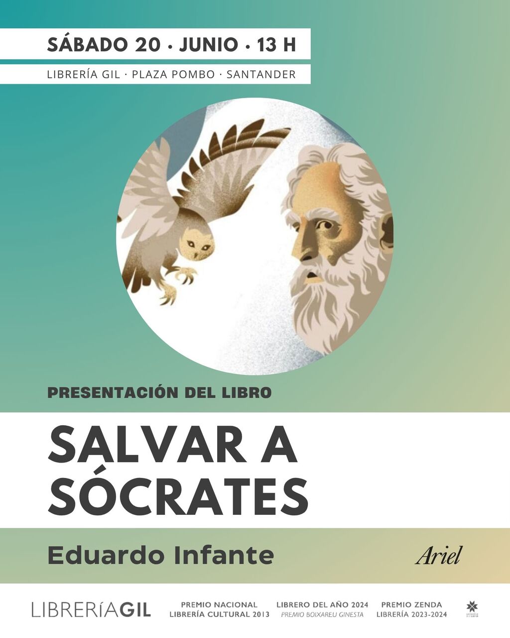 Presentación del libro "Salvar a Sócrates", de Eduardo Infante