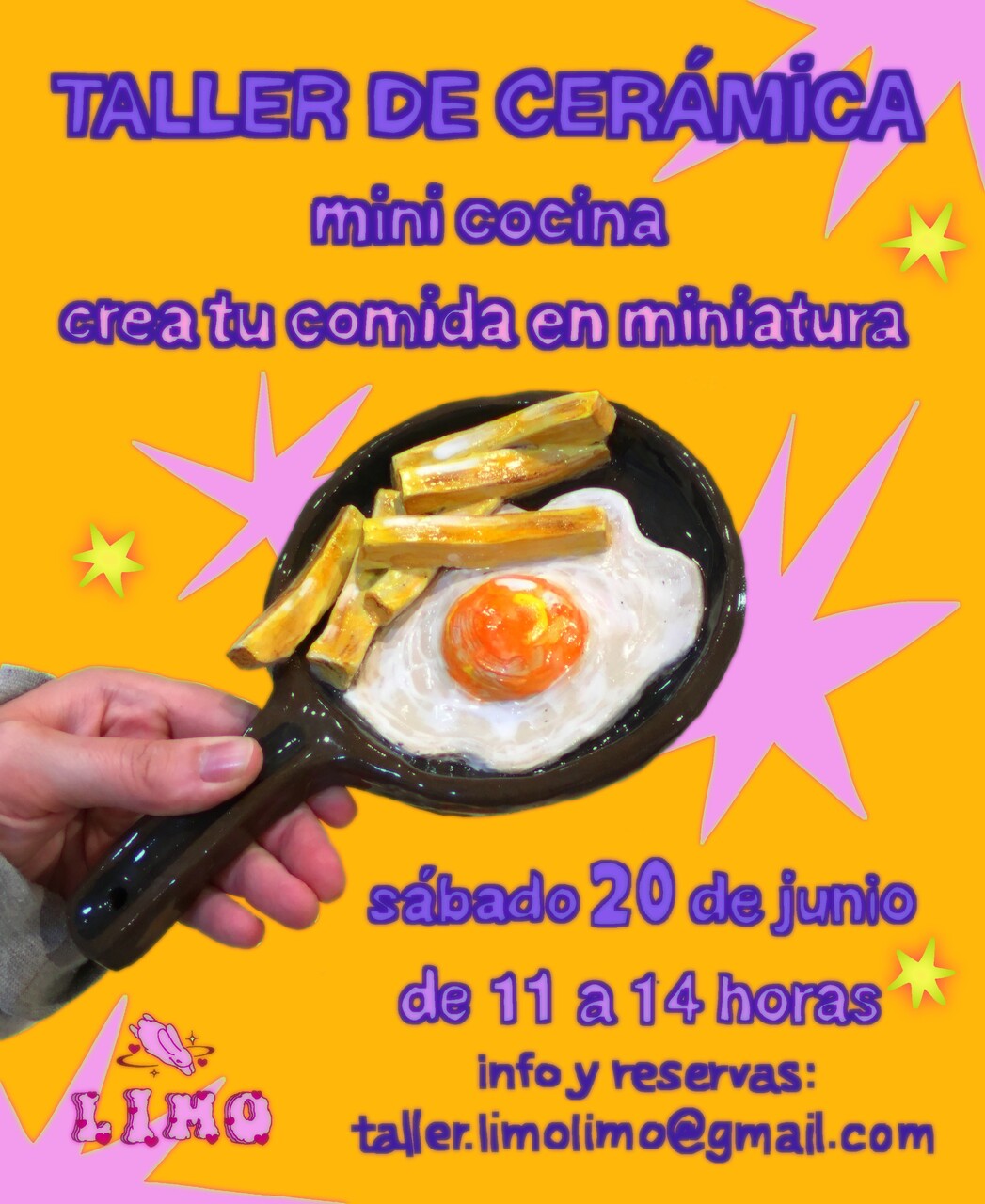 Taller de cerámica "Mini cocina". Crea tu comida en miniatura