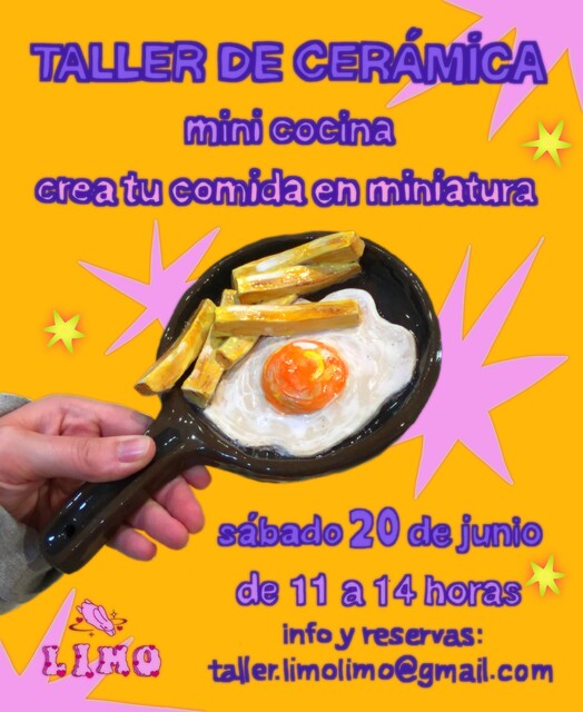 Taller de cerámica "Mini cocina". Crea tu comida en miniatura