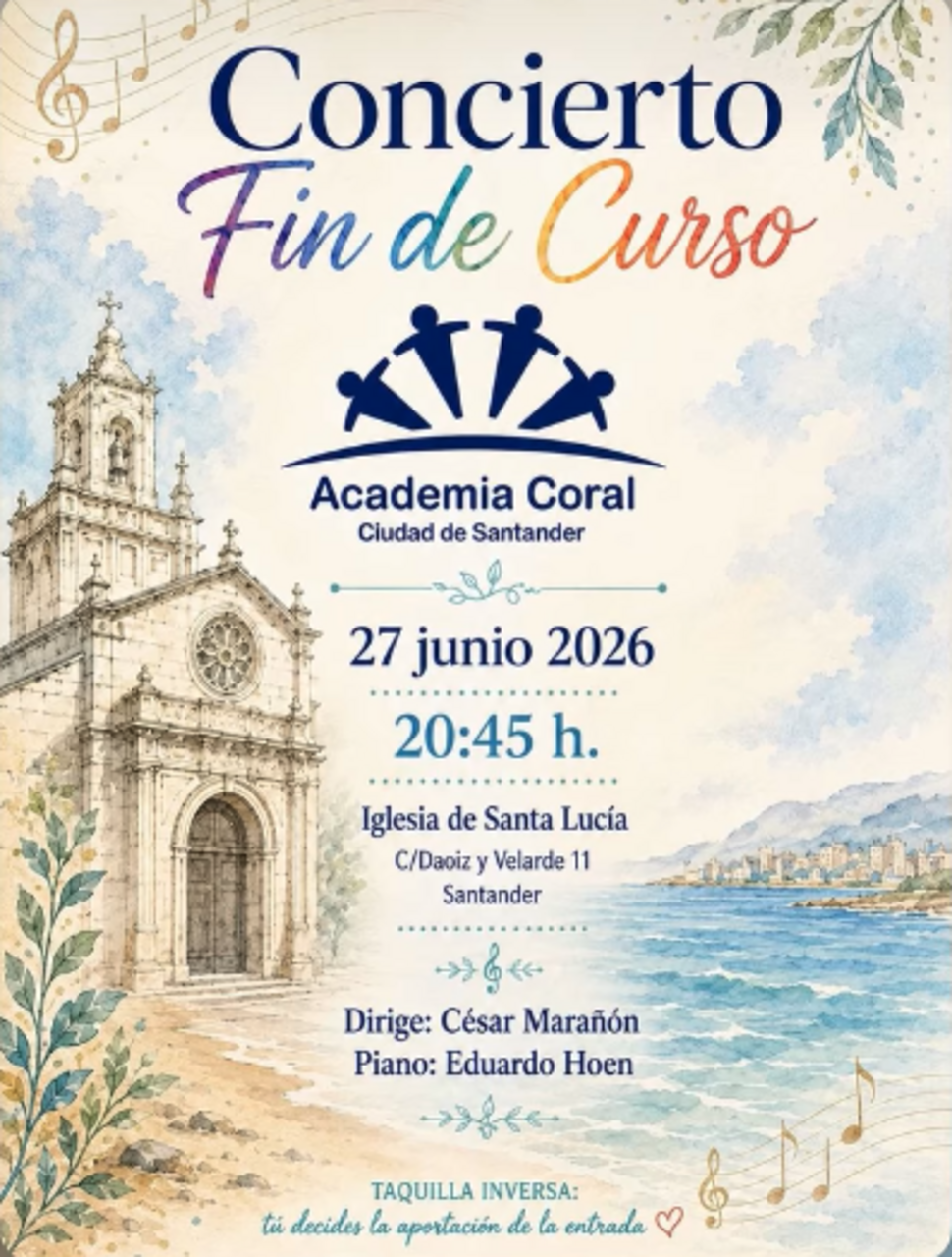 Concierto de fin de curso Academia Coral Ciudad de Santander