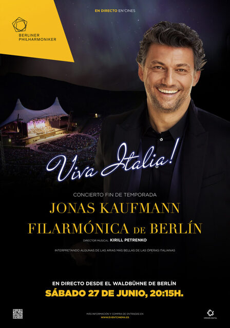"Viva Italia!". Filarmónica de Berlín & Jonas Kaufmann en directo