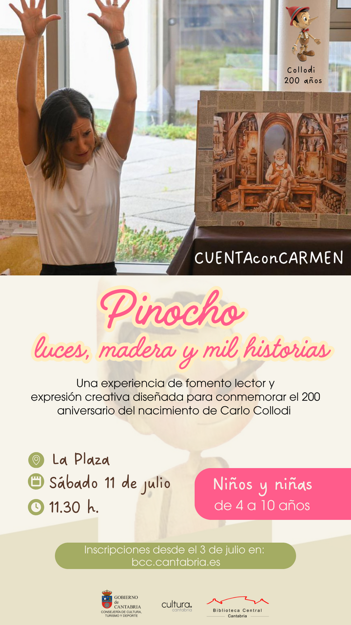Taller infantil "Pinocho: luces, madera y mil historias"