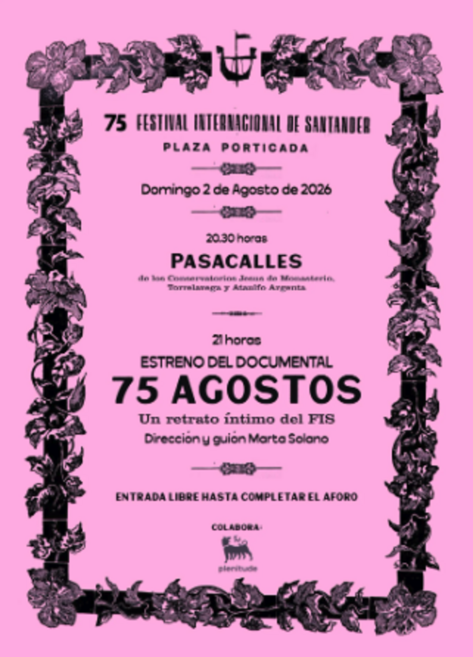Obertura del Festival Internacional de Santander. Pasacalles de los conservatorios y estreno del documental "75 agostos"