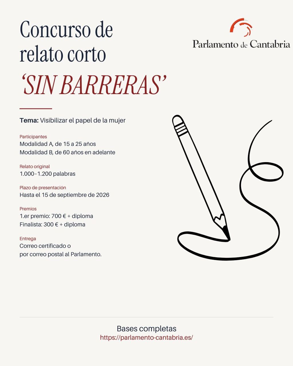 Concurso de relato corto "Sin Barreras"