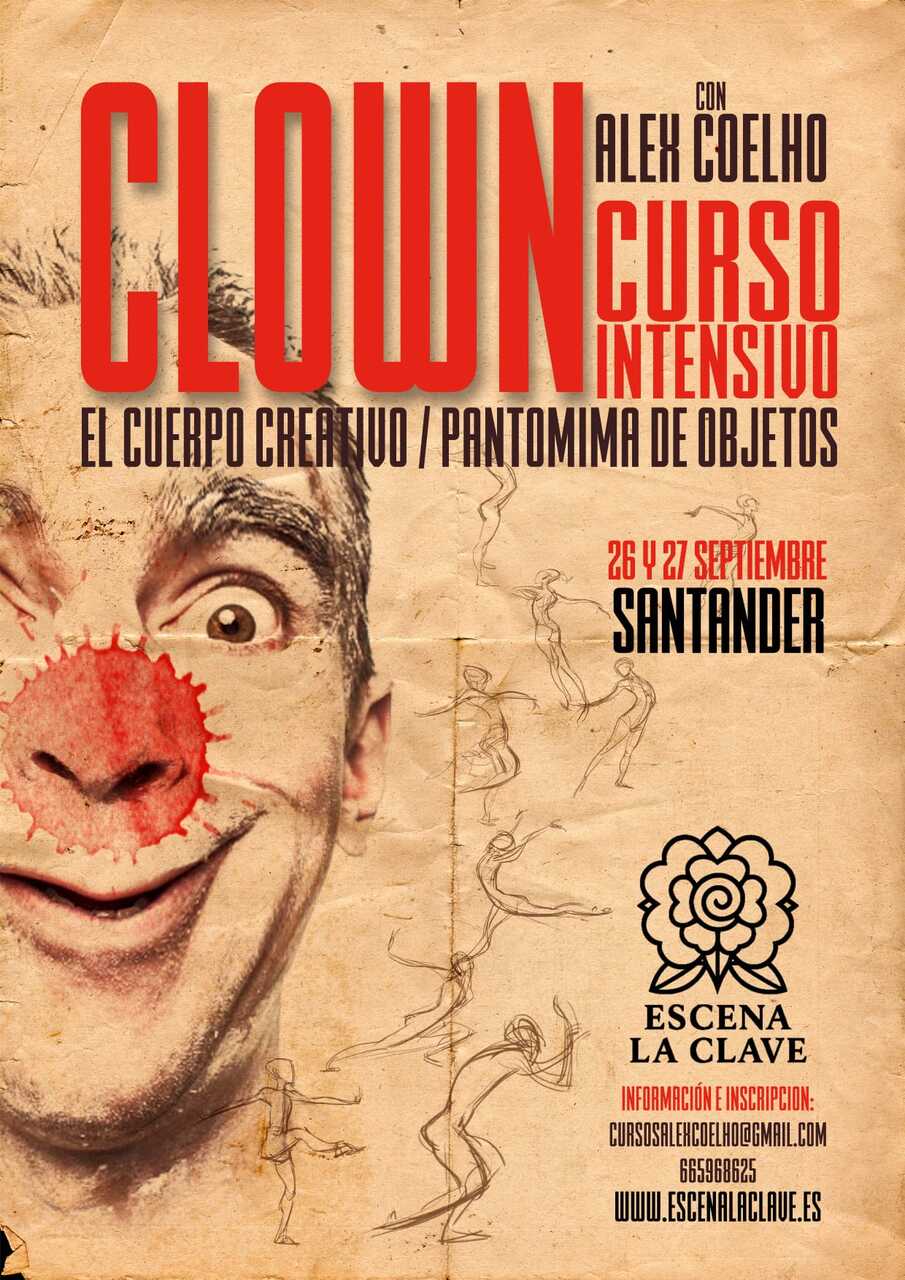Curso Intensivo "El Cuerpo Creativo / Pantomima de Objetos y comedia física en la Impro y el Clown"