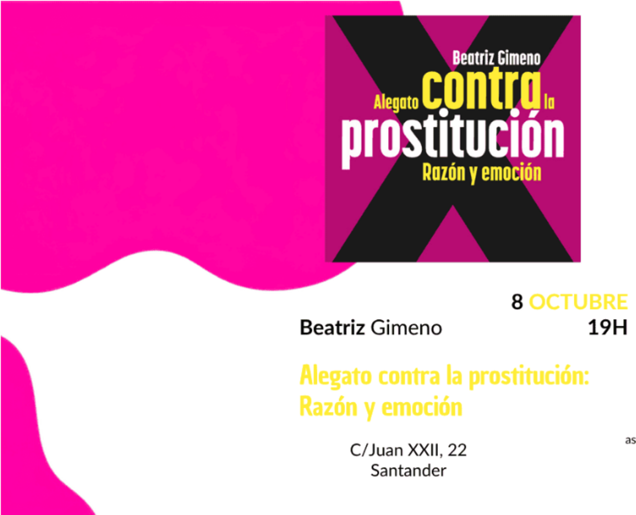 Beatriz Gimeno presenta su libro "Alegato contra la prostitución: Razón y emoción"