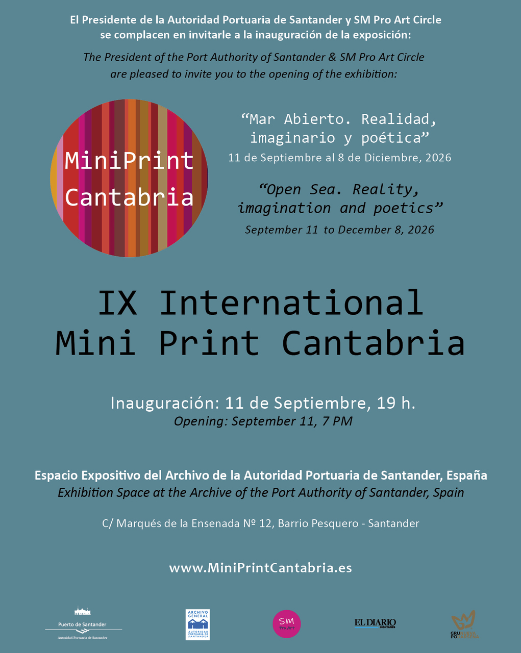 IX Mini Print Internacional Cantabria "Mar abierto. Realidad, imaginario y poética"
