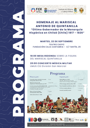 Homenaje al Mariscal Antonio de Quintanilla: mesa redonda y concierto de música militar