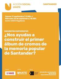 Encuentro participativo para construir el primer álbum de cromos de la memoria de Santander