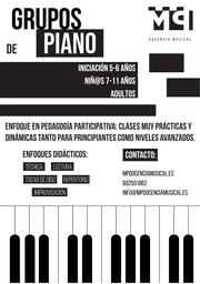 Piano grupal: aprende disfrutando y tocando en equipo
