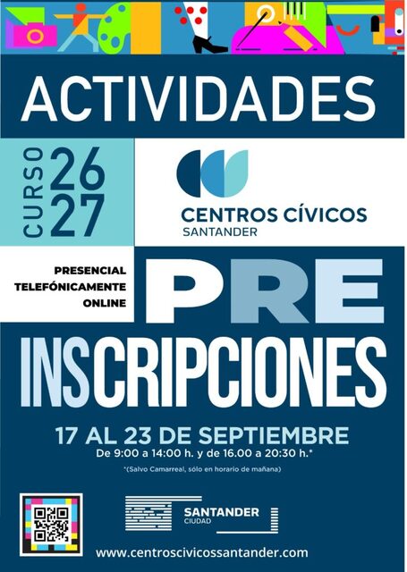 Abierta la preinscripción para las actividades de los centros cívicos
