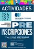 Abierta la preinscripción para las actividades de los centros cívicos
