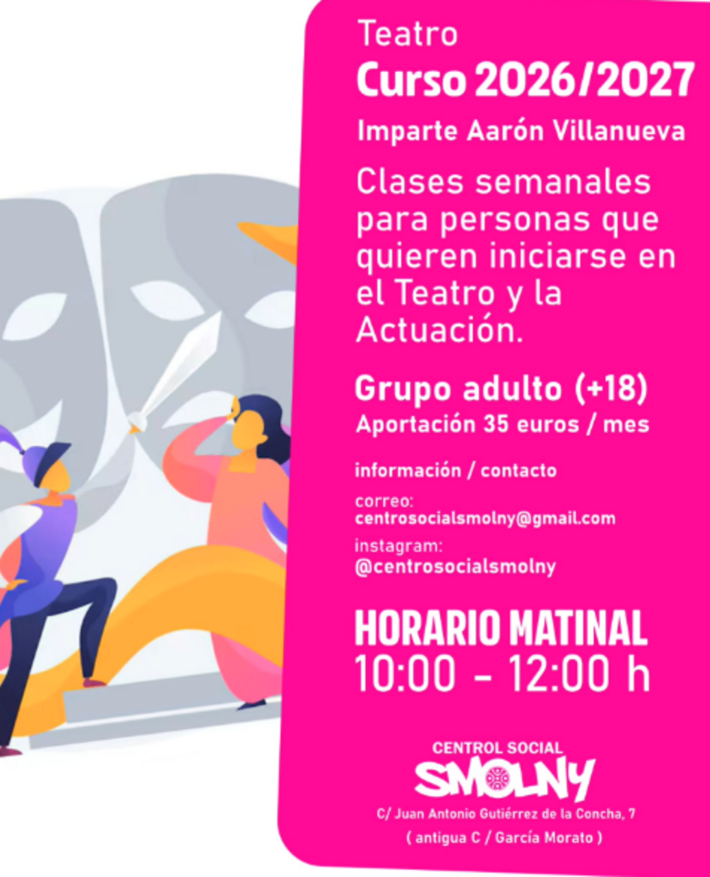Curso de teatro para adultos