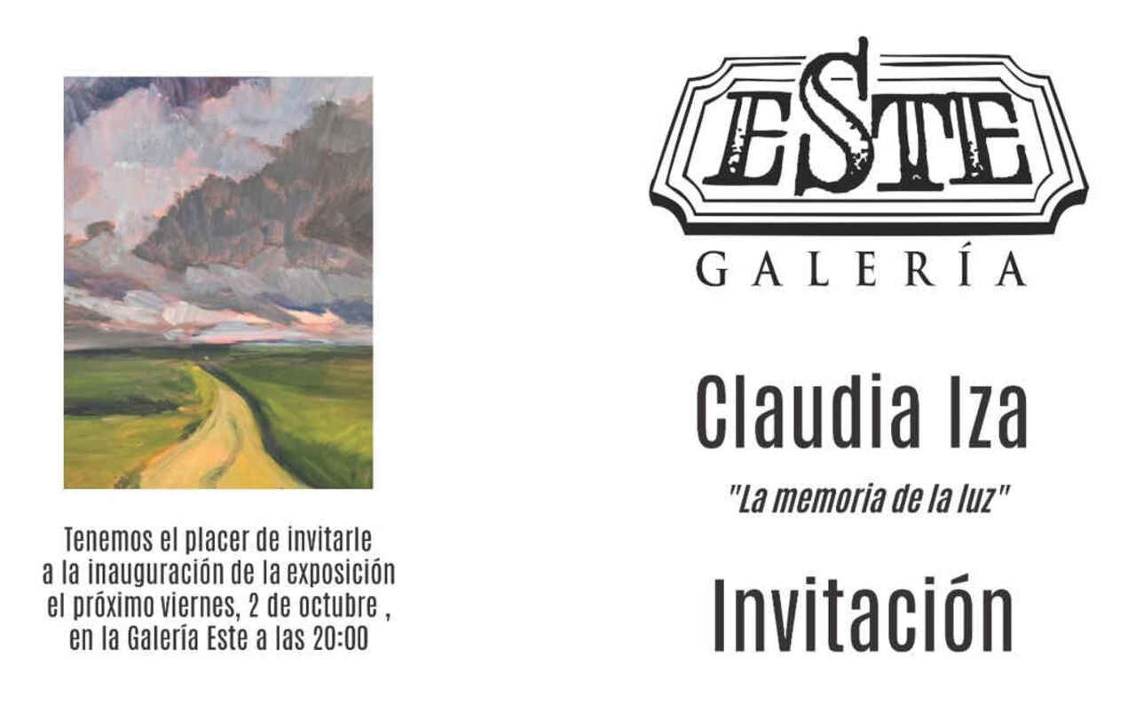 "La memoria de la luz", exposición de Claudia Iza