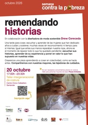 "Remendando historias" con la diseñadora Drew Cereceda