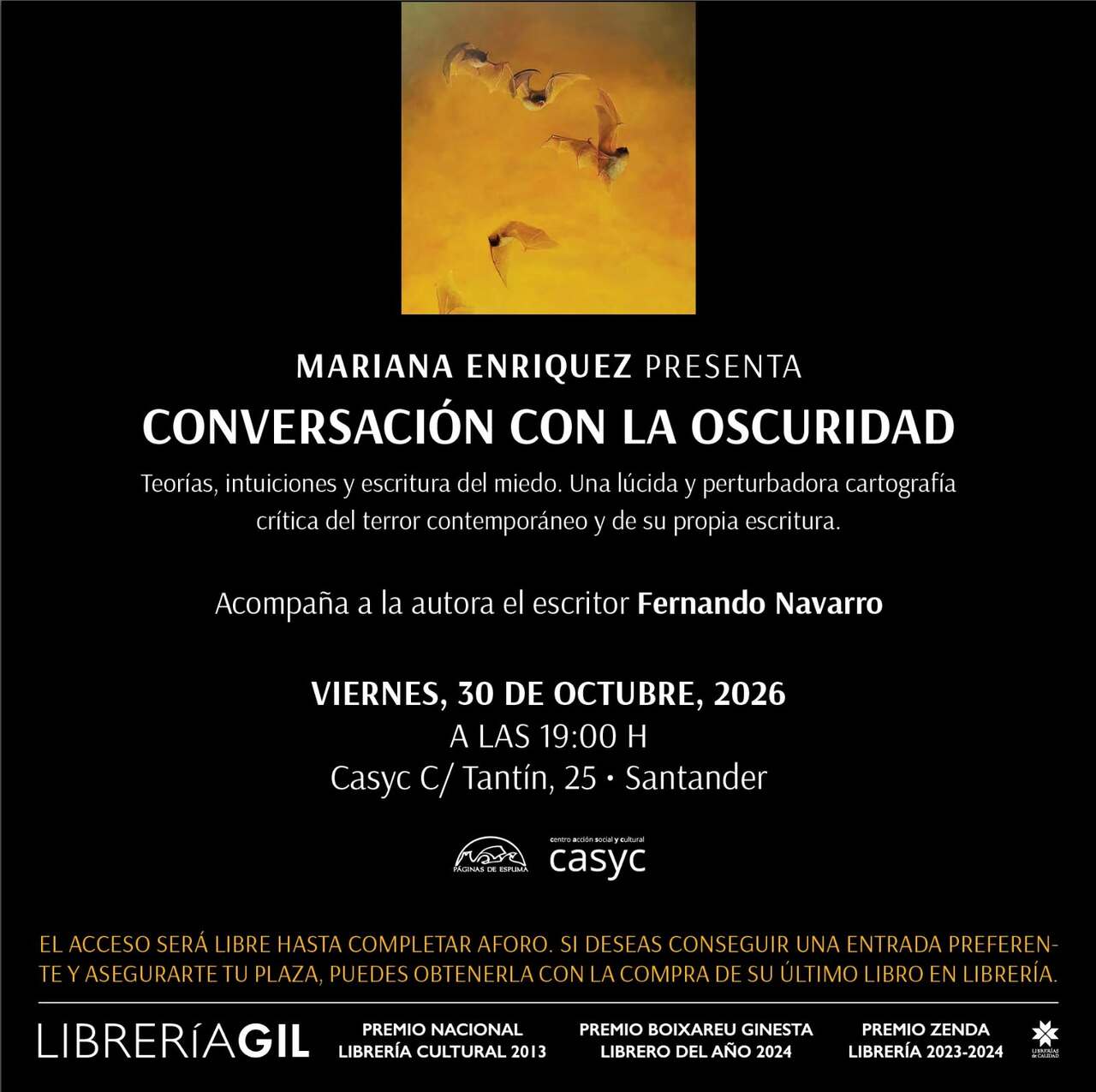 Mariana Enríquez presenta "Conversación en la oscuridad"