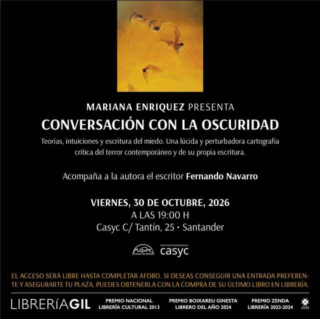Mariana Enríquez presenta "Conversación en la oscuridad"
