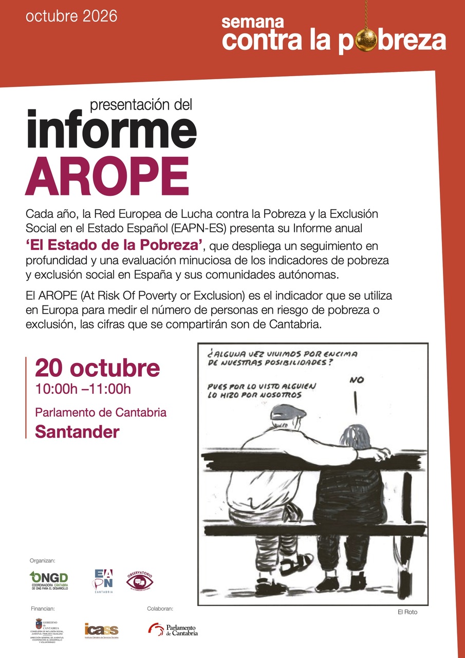 Presentación del Informe AROPE “El Estado de la Pobreza”