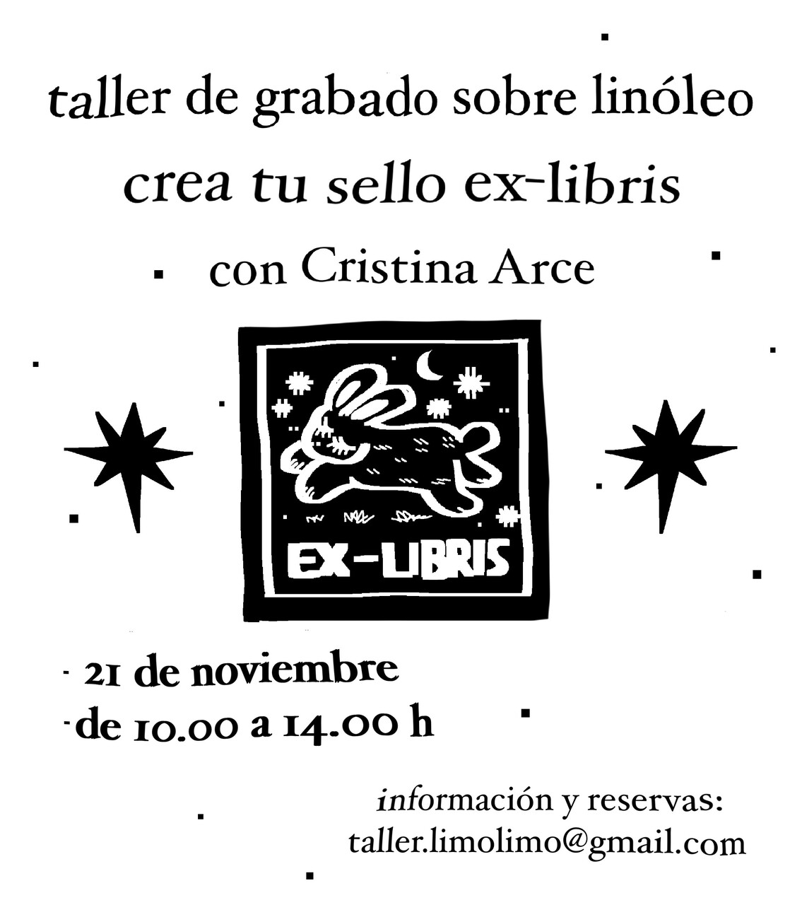 Taller de talla en linóleo: crea tu propio sello ex libris