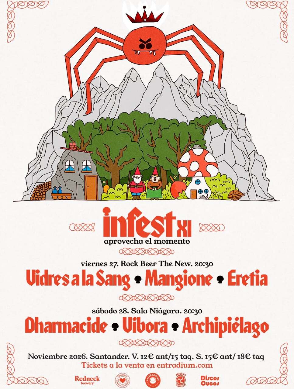 Primera jornada del XI Infest: Vidres a la Sang, Mangione y Eretia