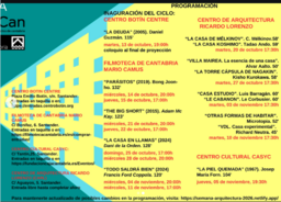 V Arquicines: Proyección de "Casa estudio" y "Le Cabanon"
