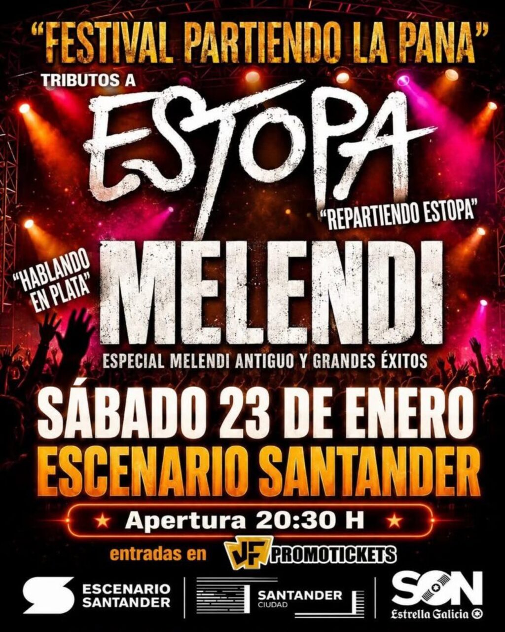 Festival Partiendo la Pana: tributos a Estopa y Melendi