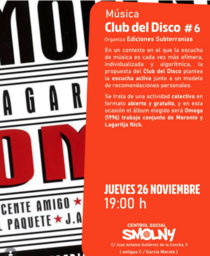 Club del Disco #6: "Omega", de Morente & Lagartija Nick