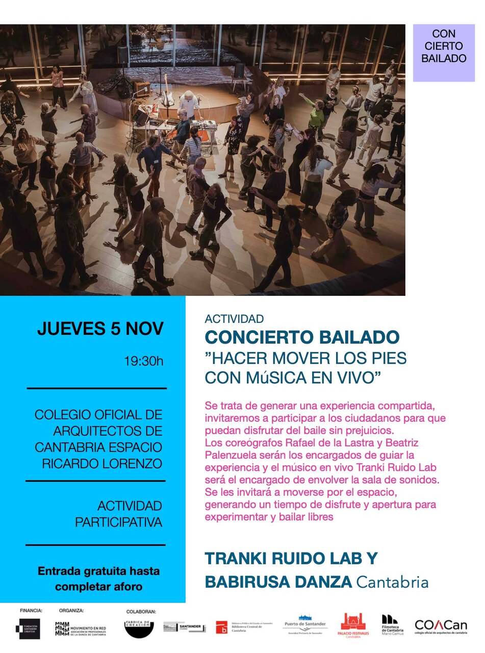 Concierto bailado "Hacer mover los pies del público con música en vivo"