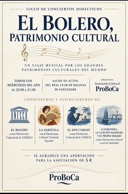 Ciclo de conciertos didácticos "El Bolero, patrimonio cultural"