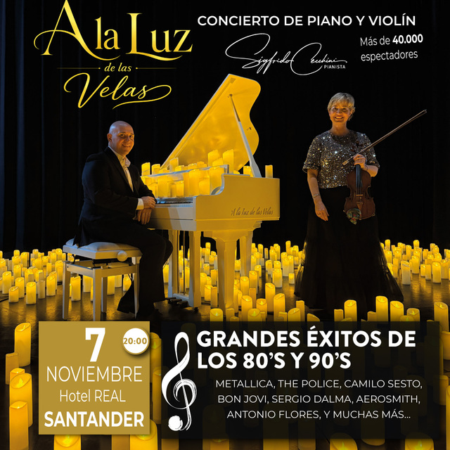Concierto "A la Luz de las Velas": Éxitos de los 80 y 90´s