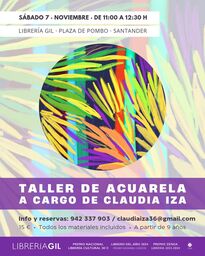 Taller de acuarela a cargo de Claudia Iza