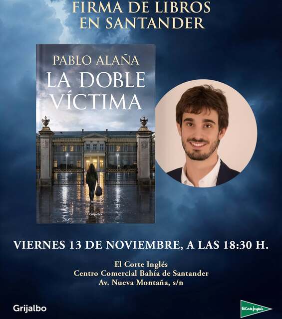 Pablo Alaña firma ejemplares de "La doble víctima"