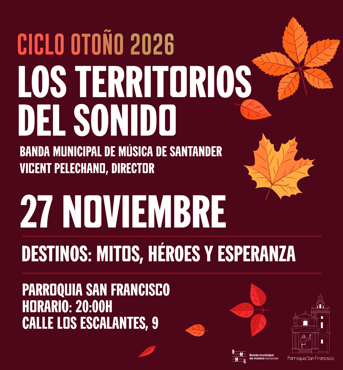 La Banda Municipal ofrece el concierto "Destinos: mitos, héroes y esperanza"