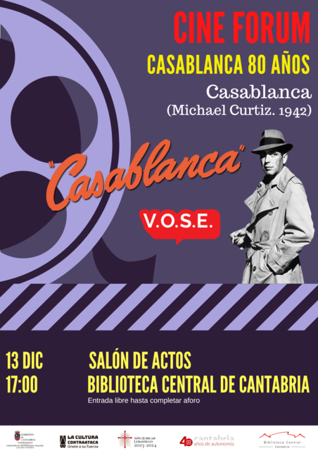 Cine fórum: 80 años de "Casablanca"