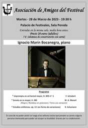 Recital de piano de Ignacio Marín Bocanegra