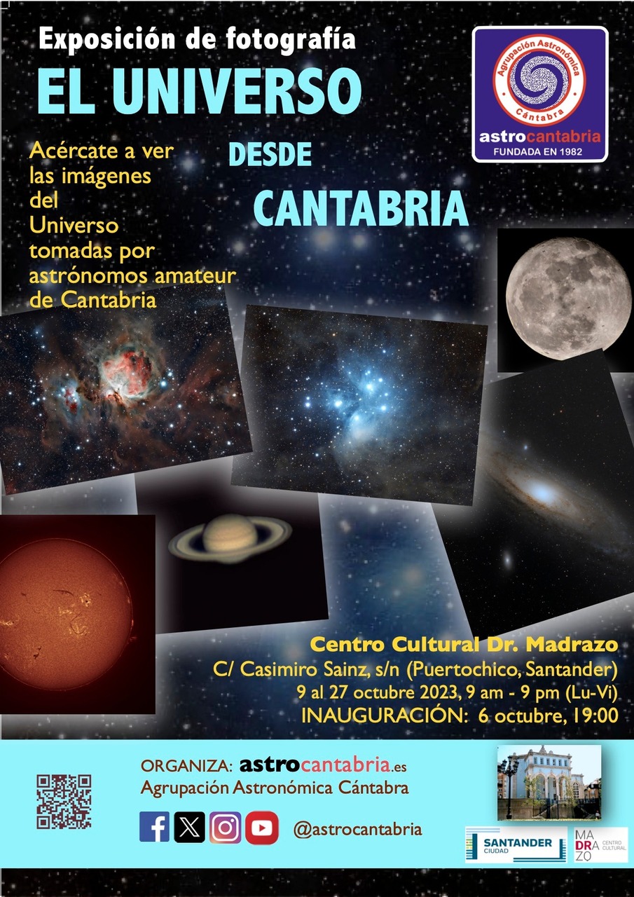 Exposición de fotografía "El Universo desde Cantabria". Inauguración