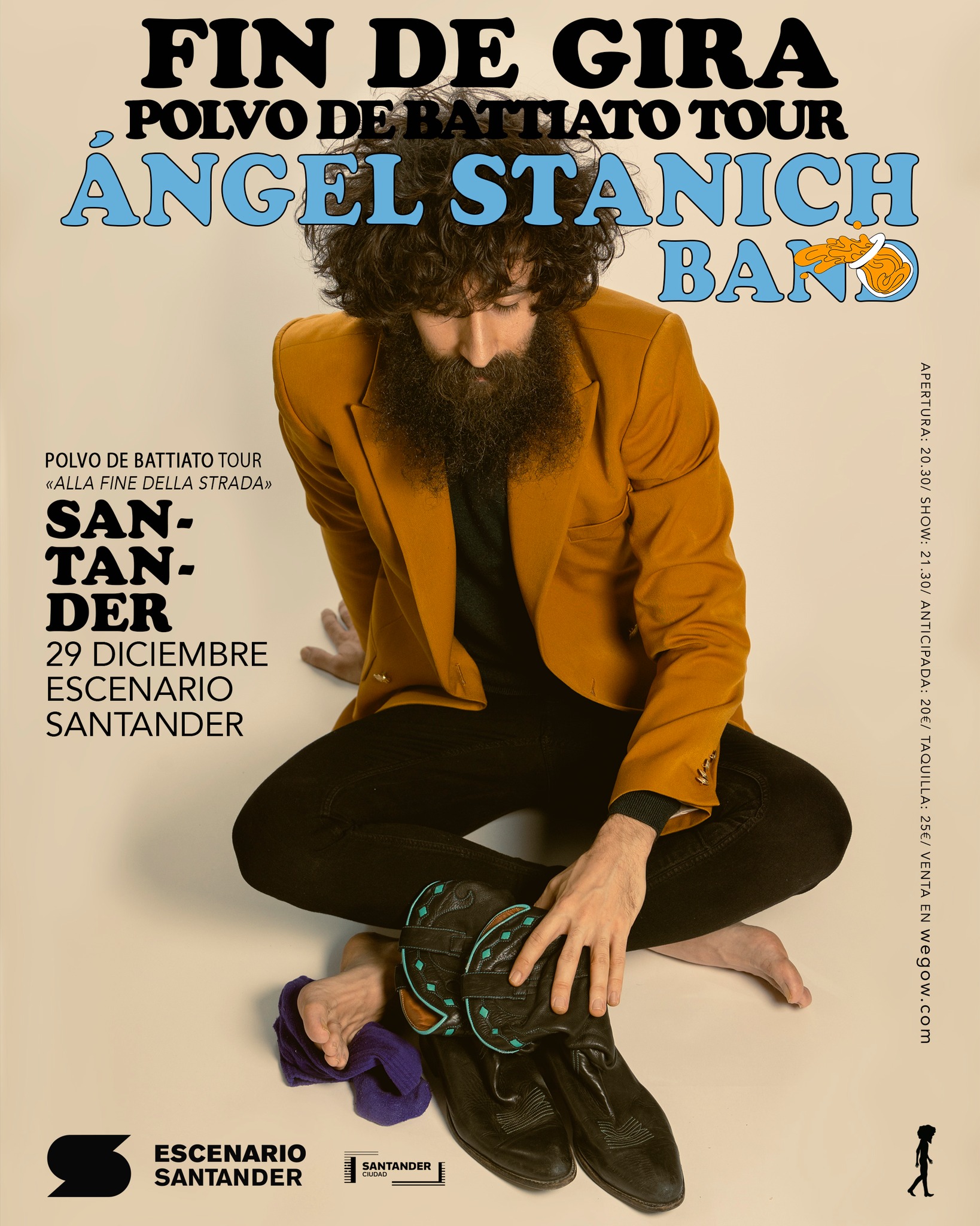 Ángel Stanich Band. Fin de gira Polvo de Battiato Tour - Santander  Creativa
