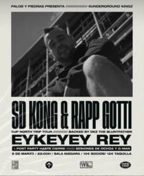 Noche de rap con Sd Kong, Rap Gotti y Eykeyey Rey