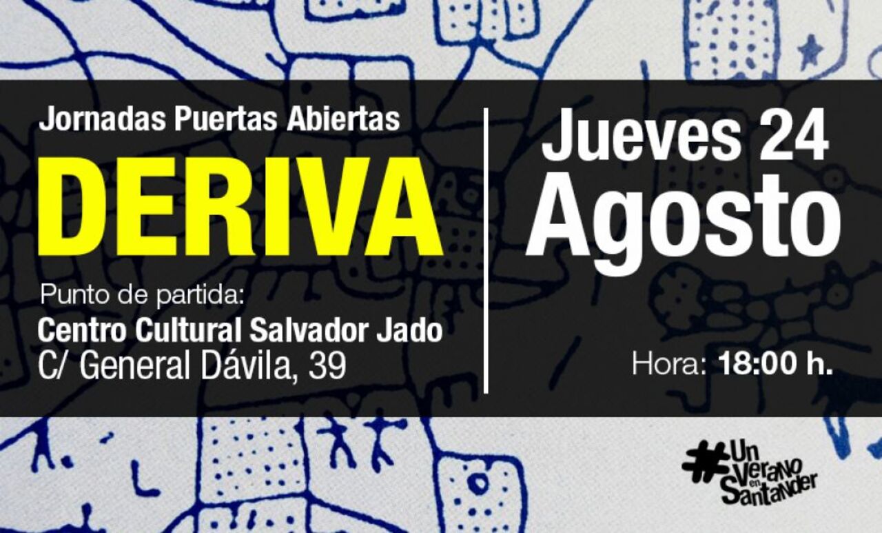 La artista madrileña María García, residente en #UnVeranoenSantander, explica su propuesta en una jornada de puertas abiertas