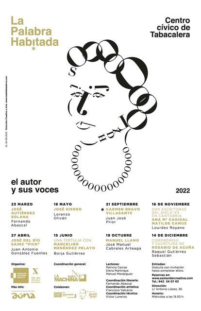 Disponibles las invitaciones para la próxima sesión de “La palabra habitada” dedicada a Carmen Bravo Villasante